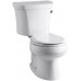 Kohler K-3947-RA-0 Wellworth Round-Front 1.28 gpf Toilet  14-inch Rough-In  Right-Hand Trip Lever  White - B004PUETCQ